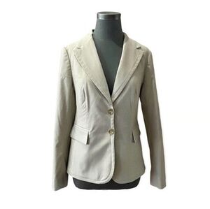 THE LIMITED Beige Button Front Long Sleeve Blazer Women’s Dress Jacket Size 8